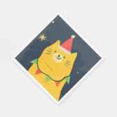 SERVIETTES EN PAPIER CHAT DE NOËL (Coin)