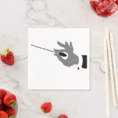Serviettes en papier chef orchestre (En situation)