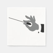 Serviettes en papier chef orchestre (Devant)