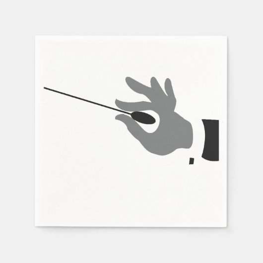 Serviettes en papier chef orchestre (Devant)