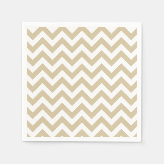 Serviettes en papier Chevron tendance (Devant)