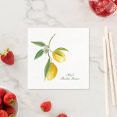 Serviettes en papier citron (En situation)