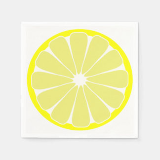Serviettes en papier citron