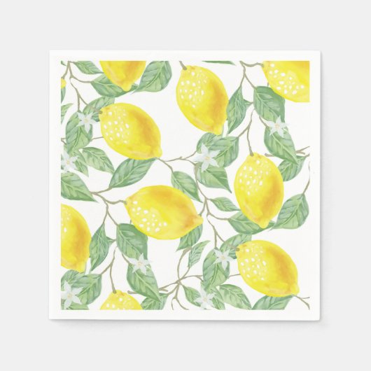 serviettes en papier citron (Devant)