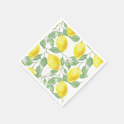 serviettes en papier citron (Coin)