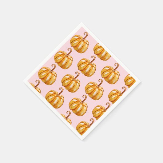 serviettes en papier citrouille (Coin)