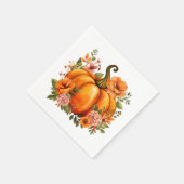 Serviettes en papier Citrouille d'automne  (Coin)
