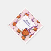 Serviettes en papier Citrouille d'Halloween (Coin)