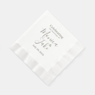 Serviettes en papier classiques personnalisées 6,5