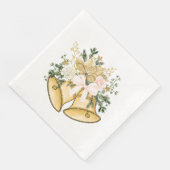 Serviettes en papier Cloches de Noël (Coin)