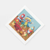 Serviettes En Papier Clown Et Jouets (Coin)