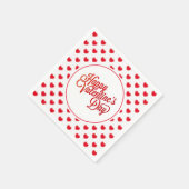 Serviettes en papier coeurs de la Saint-Valentin (Coin)
