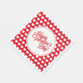 Serviettes en papier coeurs de la Saint-Valentin (Coin)