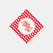 Serviettes en papier coeurs de la Saint-Valentin (Coin)