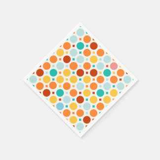 Serviettes en papier Color Pop Happy Dots pour fêt