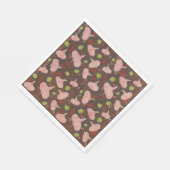 Serviettes en papier colorées pour fête (Coin)