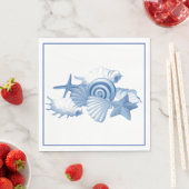 Serviettes en papier - Coquillages (En situation)