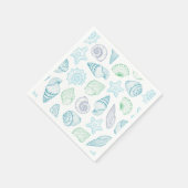 Serviettes en papier Coquillages, Fête Côtière de (Coin)