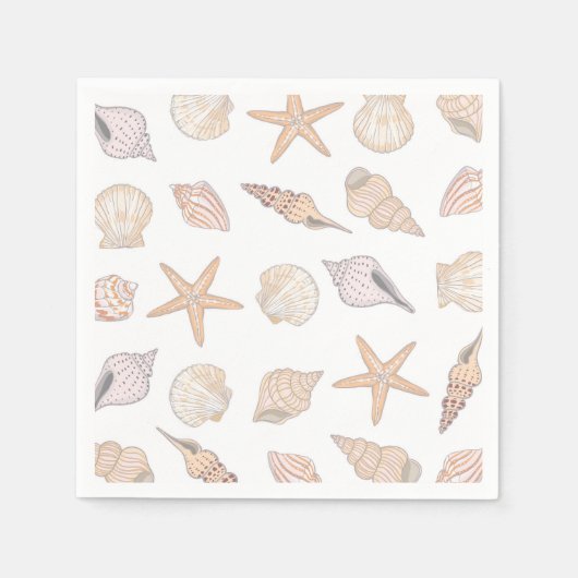 Serviettes en papier Coquillages, Fête Côtière de (Devant)