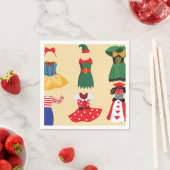 Serviettes en papier Costumes d'Halloween (En situation)