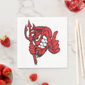 Serviettes en papier créateur Devil (En situation)