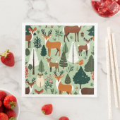 serviettes en papier créatures de noël (En situation)