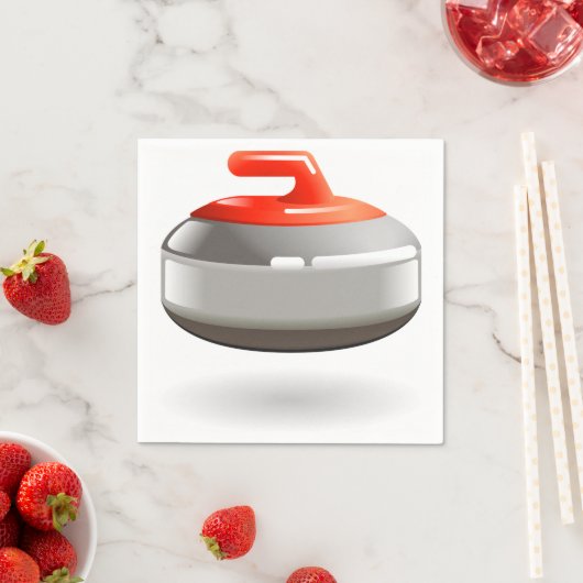 Serviettes en papier curling en pierre (En situation)