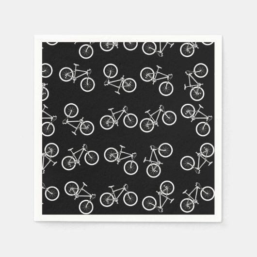 Serviettes en papier cyclisme, Fournitures de fête (Devant)