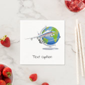 Serviettes en papier d'aéronef volantes (En situation)