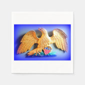 serviettes en papier d'aigle or (Devant)