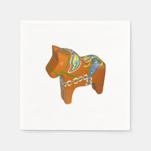 Serviettes en papier Dala Horse
