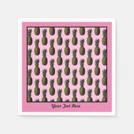 serviettes en papier d'ananas (Devant)