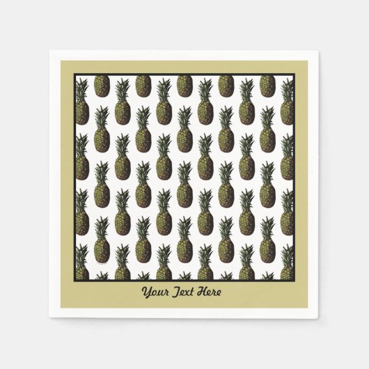 serviettes en papier d'ananas (Devant)