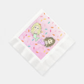 Serviettes en papier d'anniversaire avec sirène ro (Coin)