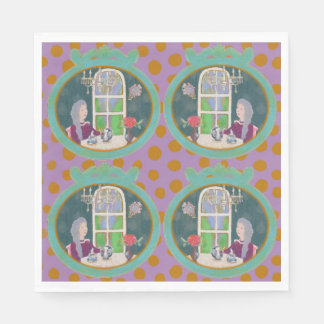 Serviettes en papier d'art vintage 