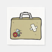 Serviettes en papier de bagage (Devant)