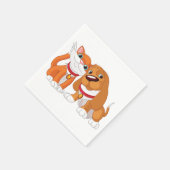 Serviettes En Papier De Chien Et De Chat (Coin)
