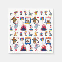 Serviettes en papier de cirque, Fournitures de fêt