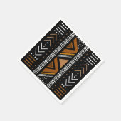 Serviettes en papier de conception de bogolan afri (Coin)