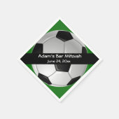 Serviettes en papier de conception de soccer (Coin)