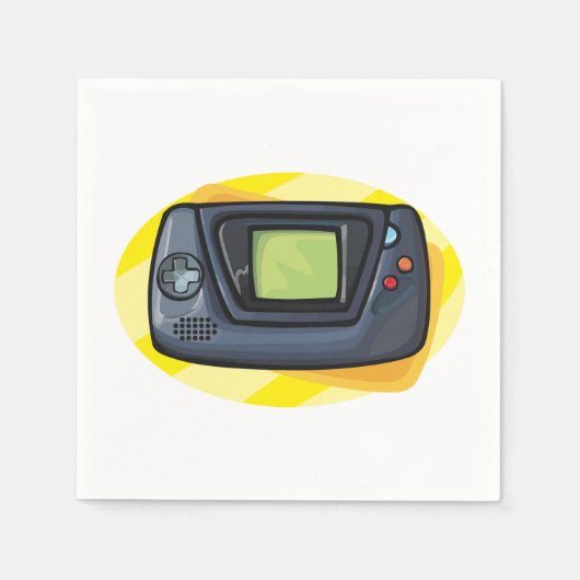 Serviettes en papier de console de jeu (Devant)