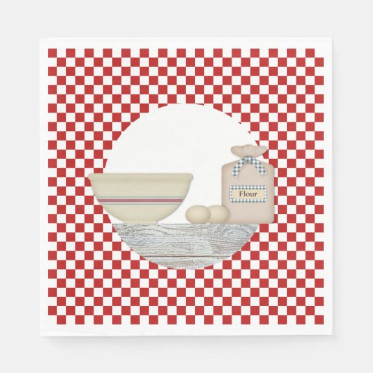 Serviettes en papier de cuisine vintage (Devant)