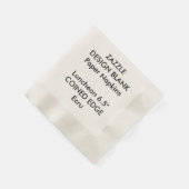 Serviettes en papier de déjeuner à bord moulé pers (Coin)