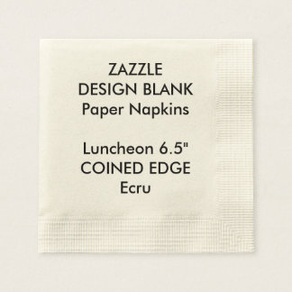 Serviettes en papier de déjeuner à bord moulé pers
