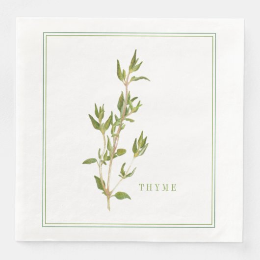 Serviettes en papier de déjeuner FRESH THYME (Devant)