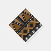 Serviettes en papier de designer de Bogolan en tis (Coin)