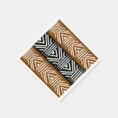 Serviettes en papier de designer de Bogolan Tissu  (Coin)