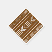 Serviettes en papier de designer de Bogolan Tissu  (Coin)