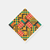 Serviettes en papier de designer Kente africain (Coin)