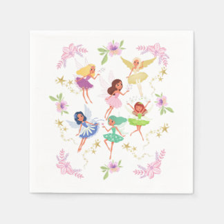 Serviettes en papier de fées de jardin